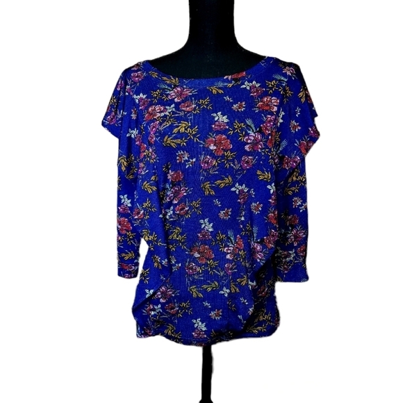 Free People Top Dock Street in Blue Combo size small - Picture 5 of 12